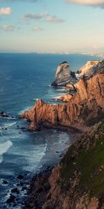 Grass,Sea,Summer,Nature,Mountains