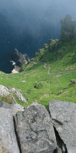 Grass,Summer,Nature,Stones,Landscape