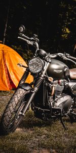 Grass,Tent,Motorcycles,Motorcycle