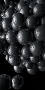 Grey,Congestion,Conglomeration,Magnet,Compound,Balls,3D