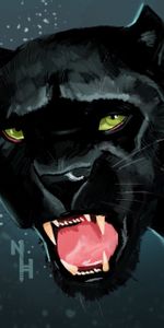 Grin,Predator,Panther,Art