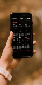 Hand,Miscellanea,Miscellaneous,Calendar,Telephone,Screen