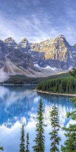 Hdr,Moraine Lake,Canada,Albert,Alberta,Miscellanea,Miscellaneous