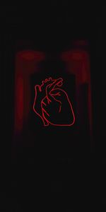 Heart,Dark,Art,Neon