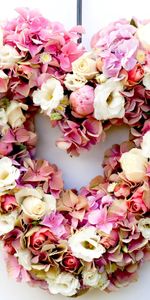 Heart,Lisianthus Russell,Lisiantus Russell,Flowers,Hydrangea