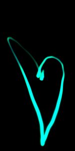 Heart,Love,Neon,Black Background