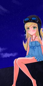 Blond,Fille,Casque,Tristesse,Blonde,La Fille,Anime