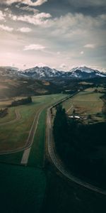 Paisaje,Naturaleza,Montañas,Las Colinas,Cubierto De Nieve,Nevado,Colinas,Carreteras