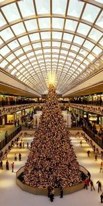 Fêtes,Centre Commercial,Vanité,Sapin De Noël,Arbre De Noël,Salle,Vacances