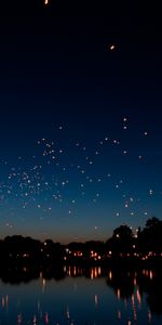 Holiday,Rivers,Chinese Lanterns,Night,Cities