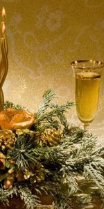 Свечи,Новый Год (New Year),Натюрморт,Напитки,Вино,Праздники