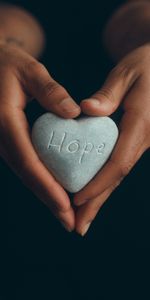 Hope,Rock,Words,Heart,Word,Hands,Stone,Inscription