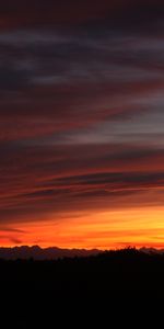 Les Collines,Collines,Horizon,Montagnes,Crépuscule,Sombre