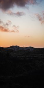 Naturaleza,Puesta Del Sol,Horizonte,Siluetas,Cerro,Loma