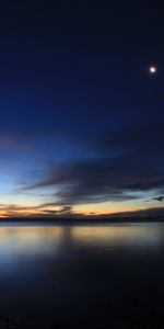 Horizon,Lake,Dusk,Twilight,Dark,Landscape