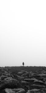 Horizon,Privacy,Seclusion,Bw,Loneliness,Stones,Chb,Minimalism