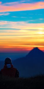 Soir,Horizon,Flou,Lisse,Nature,Sombre,Silhouette,Solitude