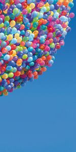 Houses,Background,Balloons