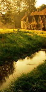 Houses,Rivers,Landscape