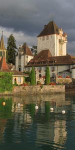 Houses,Rivers,Landscape