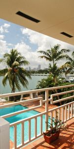 Houses,Sea,Palms,Landscape