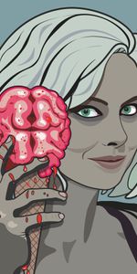 Ice Cream,Art,Girl,Brain,Halloween