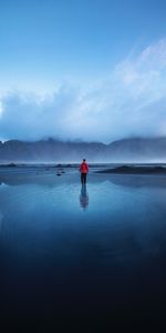 Iceland,Mountain,Lake,Privacy,Seclusion,Fog,Nature,Loneliness