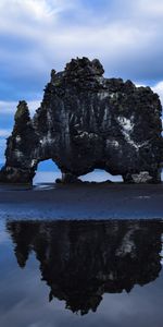 Iceland,Rock,Shore,Bank,Basalt Rock,Khvitserkur,Hwitserkur,Nature,Sea