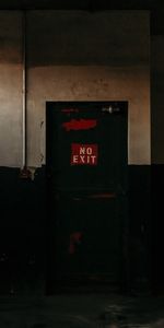 Inscription,No Exit,No Way Out,Words,Wall