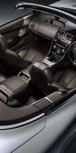 Voitures,Gouvernail,Compteur De Vitesse,Db9,2010,Le Noir,Volant,Compteur,Salon,Intérieur,Aston Martin