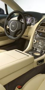 Interior,Aston Martin,Coches,Volante,Timón,Salón,2009,Rapide,Velocímetro