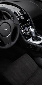 Db,Dbs,2008,Gouvernail,Compteur De Vitesse,Compteur,Voitures,Volant,Le Noir,Intérieur,Aston Martin,Salon