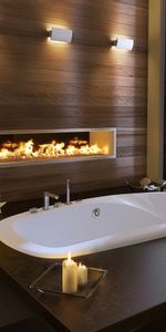 Interior,Miscellanea,Miscellaneous,Bath,Candles,Room,Bathroom,Fire