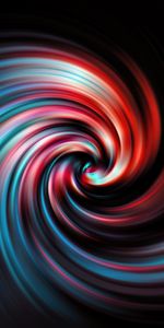 Involute,Iridescent,Funnel,Liquid,Swirling,Abstract