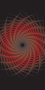 Involute,Lines,Funnel,Geometric,Swirling,Grid,Vector