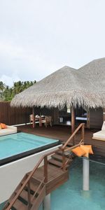 Jacuzzi,Miscellanea,Cushions,Pillows,Sofas,Palms,Miscellaneous,Island,Pool,Interior,Maldives,House,Ocean