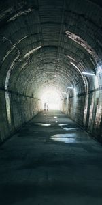 Japan,Lights,Miscellanea,Miscellaneous,Lanterns,Underground Pass,Kagoshima,Cape Sata,Subway,Tunnel,Silhouettes