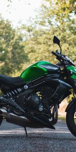 Kawasaki,Вид Сбоку,Мотоцикл,Kawasaki Er 6N,Байк,Мотоциклы