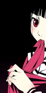 Mouchoir,Foulard,Bracelet,Fille,Brune,Brunette,Anime