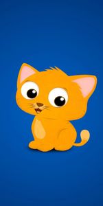 Kitty,Redhead,Kitten,Picture,Drawing,Cat,Vector