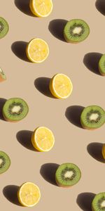 Kiwi,Food,Lemon,Fruits,Pattern