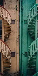 Ladders,Miscellanea,Facade,Singapore,Spiral Staircase,Caracole,Building,Miscellaneous