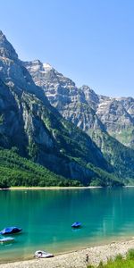 Orilla,Banco,Glarus,Glaris,Montañas,Lago,Naturaleza,Suiza