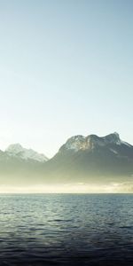 Lake,Branches,Branch,Nature,Mountains,Fog,Silence