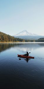 Lake,Miscellanea,Miscellaneous,Human,Person,Landscape,Nature,Boat