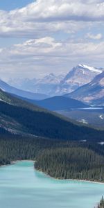 Vallée,Lac,Nature,Montagnes,Paysage