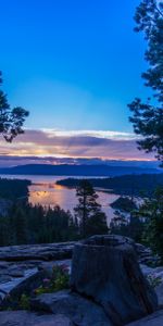 Lake,Nevada,Sierra Nevada,Nature,Evening,California