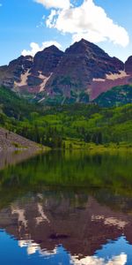 États Unis,Cloches Marron,Colorado,Etats Unis,Nature,Lac,Montagnes