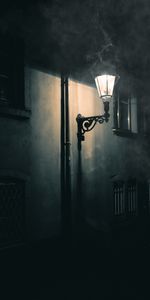 Lamp,Wall,Glow,Smoke,Lantern,Dark