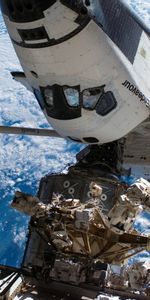 Effort De Navette,Navette Endeavour,Planète Bleue,Iss,Terre,Univers